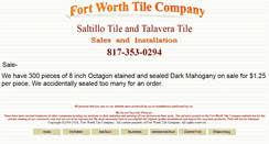 Desktop Screenshot of fortworthbrickandtile.com